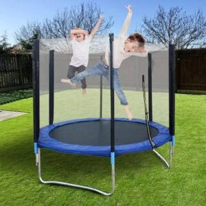 6FT Kids Outdoor Trampoline with Safety Net – Heavy Duty, Stable & Fun Exercise Trampoline